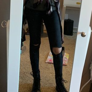 High Rise black jeans